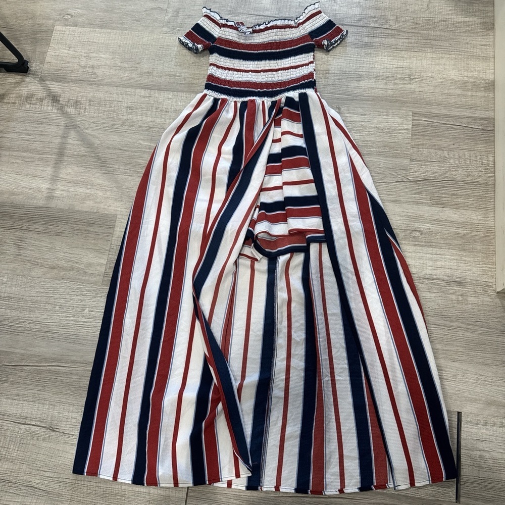 J for Justify Multicolor Striped Maxi Dress - Picture 1 of 10